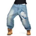 Urban stijl broek met roosterpatroon
