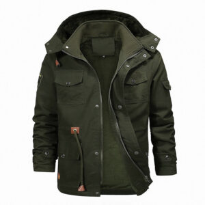 Warme militaire jas vintage voor heren
