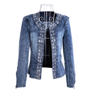 Blauw stijlvol damesjack