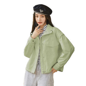 Vrouwen militair kort jasje groen