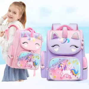 3D Eenhoorn Satchel Paars
