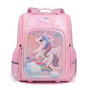Roze meisjes Satchel 3D Eenhoorn