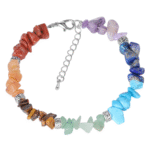 Verstelbare barokarmband met 7 chakra's