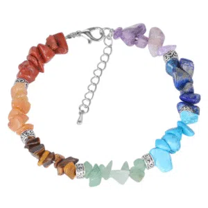 Verstelbare barokarmband met 7 chakra's
