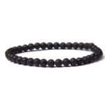 Lavasteen armband 4mm