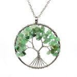 Groene aventurijn levensboom ketting