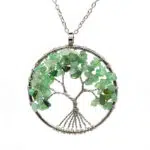 Groene aventurijn levensboom ketting