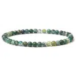 4mm Mos Agaat Armband