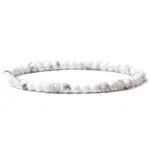 4mm witte howliet armband