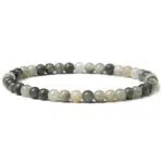 Groen Gras Agaat Armband 4mm