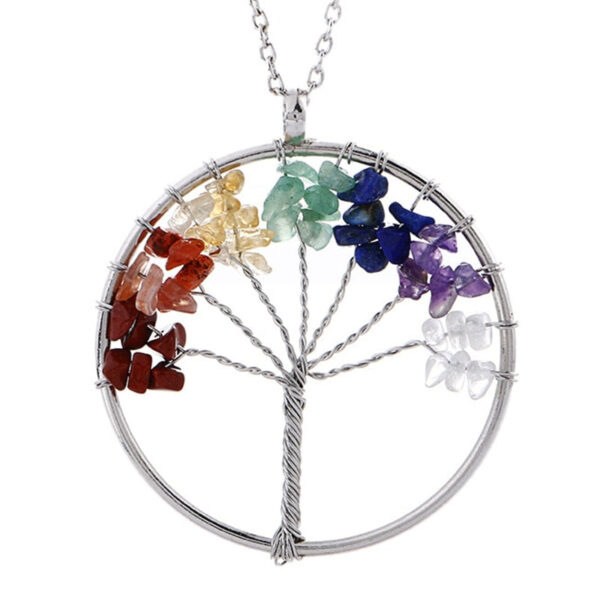 7 chakra's levensboom ketting