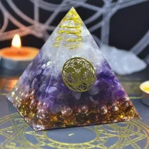 Amethist Piramide Orgoniet 4-10 cm