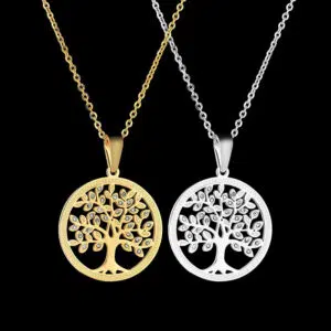 Strass Levensboom Ketting
