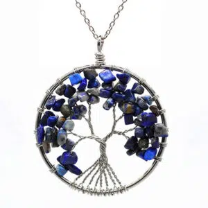 Lapis lazuli Levensboom ketting