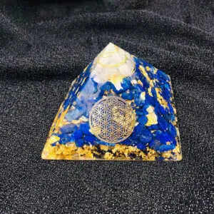 Lapis lazuli Piramide orgoniet 9 cm
