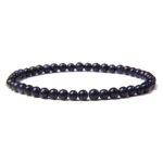 Blauwe zandsteen armband 4mm