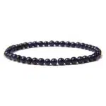 Blauwe zandsteen armband 4mm