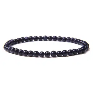 Blauwe zandsteen armband 4mm