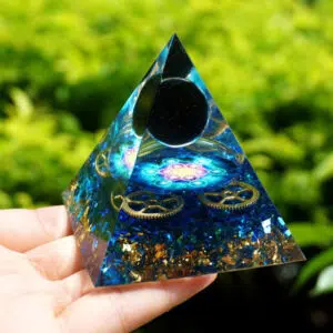 Lapis lazuli en obsidiaan orgoniet 5cm