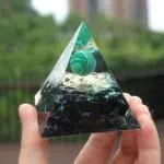 Orgoniet Obsidiaan en Malachiet 5cm