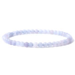 Aquamarijn 4mm armband