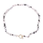 Rutielkwarts chip ketting
