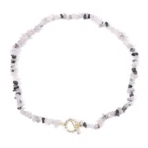 Rutielkwarts chip ketting