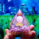Rozenkwarts en Amethist Orgoniet 5 cm