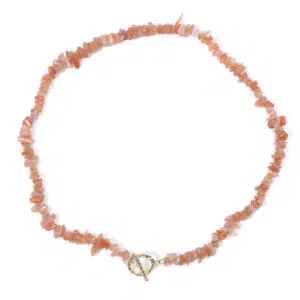 Zonnesteen chips ketting