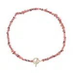 Rhodochrosiet chip ketting