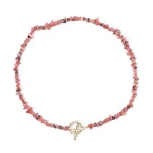 Rhodochrosiet chip ketting