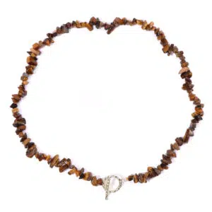Tijgeroog chip ketting