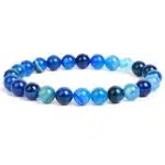 Blauwe agaat armband