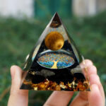 Orgoniet Obsidiaan en Tijgeroog 5cm