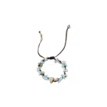 Amazoniet barok armband schakel