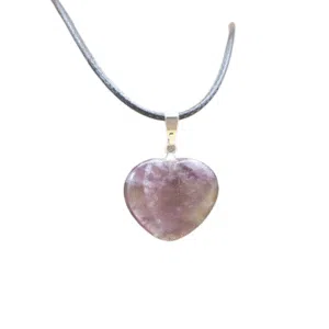 Amethist hart ketting