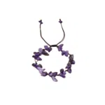 Verstelbare amethist barok armband