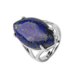 Lapis Lazuli ring met paardenoog.