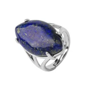Lapis Lazuli ring met paardenoog.