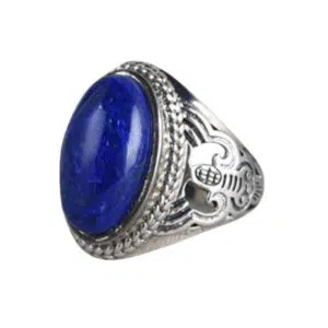 Sterling zilveren ring met Lapis Lazuli voor vrouw