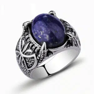Lapis Lazuli Drakenklauw ring.