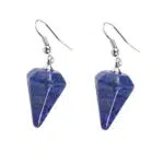 Lapis Lazuli Piramide Oorbellen.