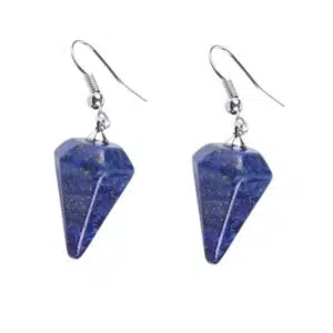 Lapis Lazuli Piramide Oorbellen.