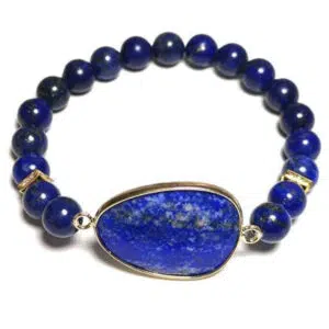 Lapis Lazuli Armband met Druppel Hanger