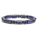 Lapis Lazuli, Pyriet en Hematiet armband.