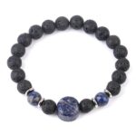 Lapis Lazuli en lavasteen armband.