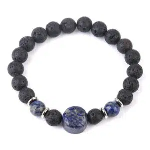 Lapis Lazuli en lavasteen armband.