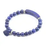 Lapis Lazuli hartvormige armband voor dames.