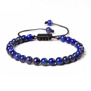 Lapis Lazuli armband aan koord.