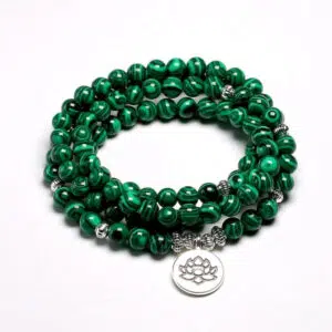 Tibetaanse Malachiet Mala Armband